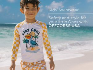 Explore OFFCORSS USA's kids' swimwear collection. UV protection, comfort, and trendy designs for worry-free fun in the sun.